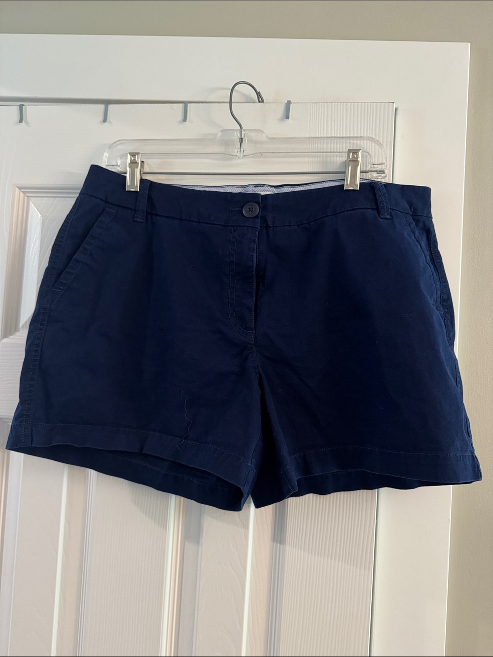 crown & ivy Navy and White Waistband Shorts
